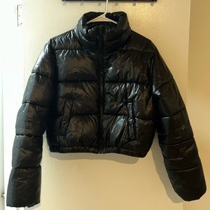 Black Mini Puffer Jacket